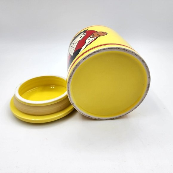 Vintage Homemade Cookies for Dummies Cookie Jar Canister Red Ceramic 6.25 in - Picture 8 of 12